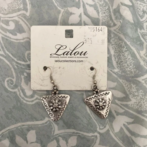 Silver Lalou Earrings OS NWT - Picture 2 of 5